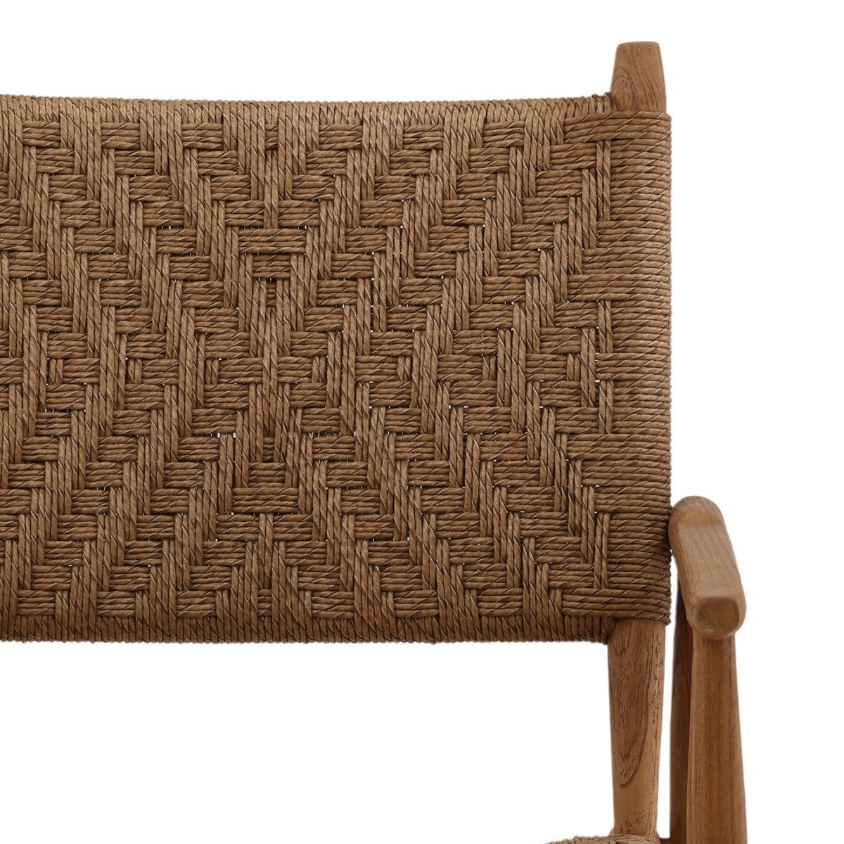 Araya Outdoor Dining Chair Set of 2 Light Brown, by Dovetail, 21.5" width x 36.29" height x 26.61" depth View 7