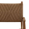 Araya Outdoor Dining Chair Set of 2 Light Brown, by Dovetail, 21.5" width x 36.29" height x 26.61" depth thumbnail 7
