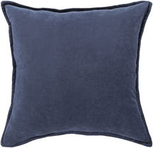 Online Designer Combined Living/Dining Cotton Velvet Pillow Cover 22" x 22" Cover