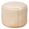 Soccerball Stool, Taupe Leather, Seating by Sarreid, 22" length x 22" width x 18" height thumbnail 9