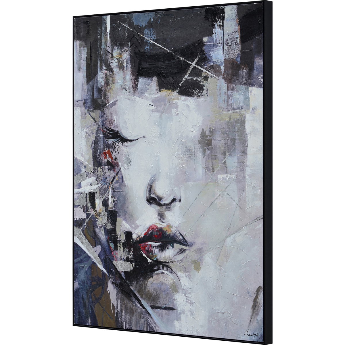 Kyoto  Canvas Art, Painting by Renwil, 53" height x 2.2" depth View 2