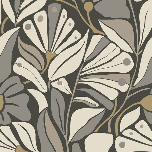 Cabana Club Onyx Wallpaper