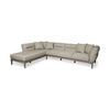 Denali IV 121' Beige Upholstered Wooden Frame Left Four Seater Sectional, Sectional Sofa by Mercana, 121" length x 86" width x 30.25" height thumbnail 1