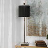 Volante Antique Brass Table Lamp, by Uttermost, 9" width x 33.75" height x 9" depth thumbnail 4