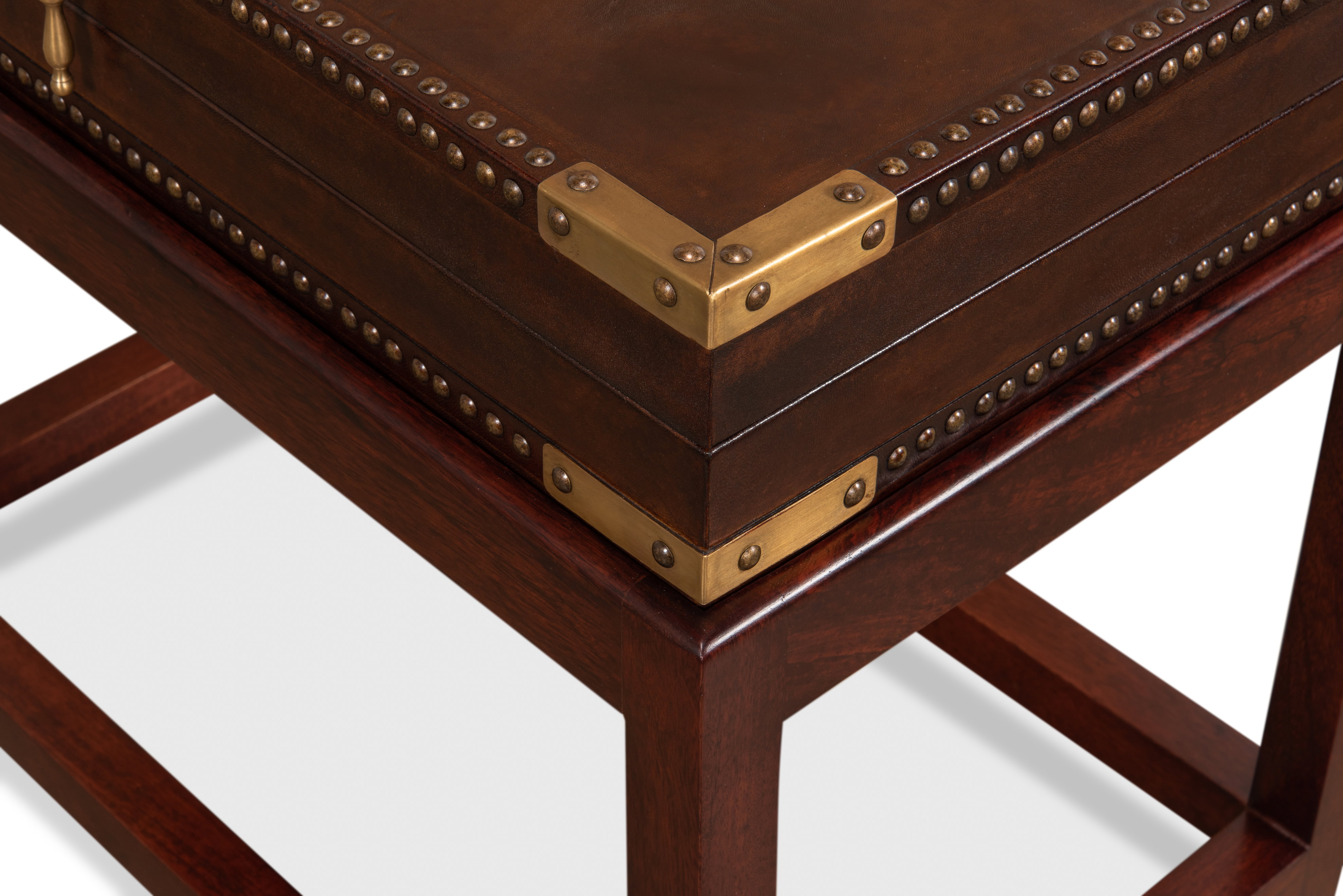 Winchester Box On Stand, Side & End Table by Sarreid, 27" length x 17" width x 24" height View 8