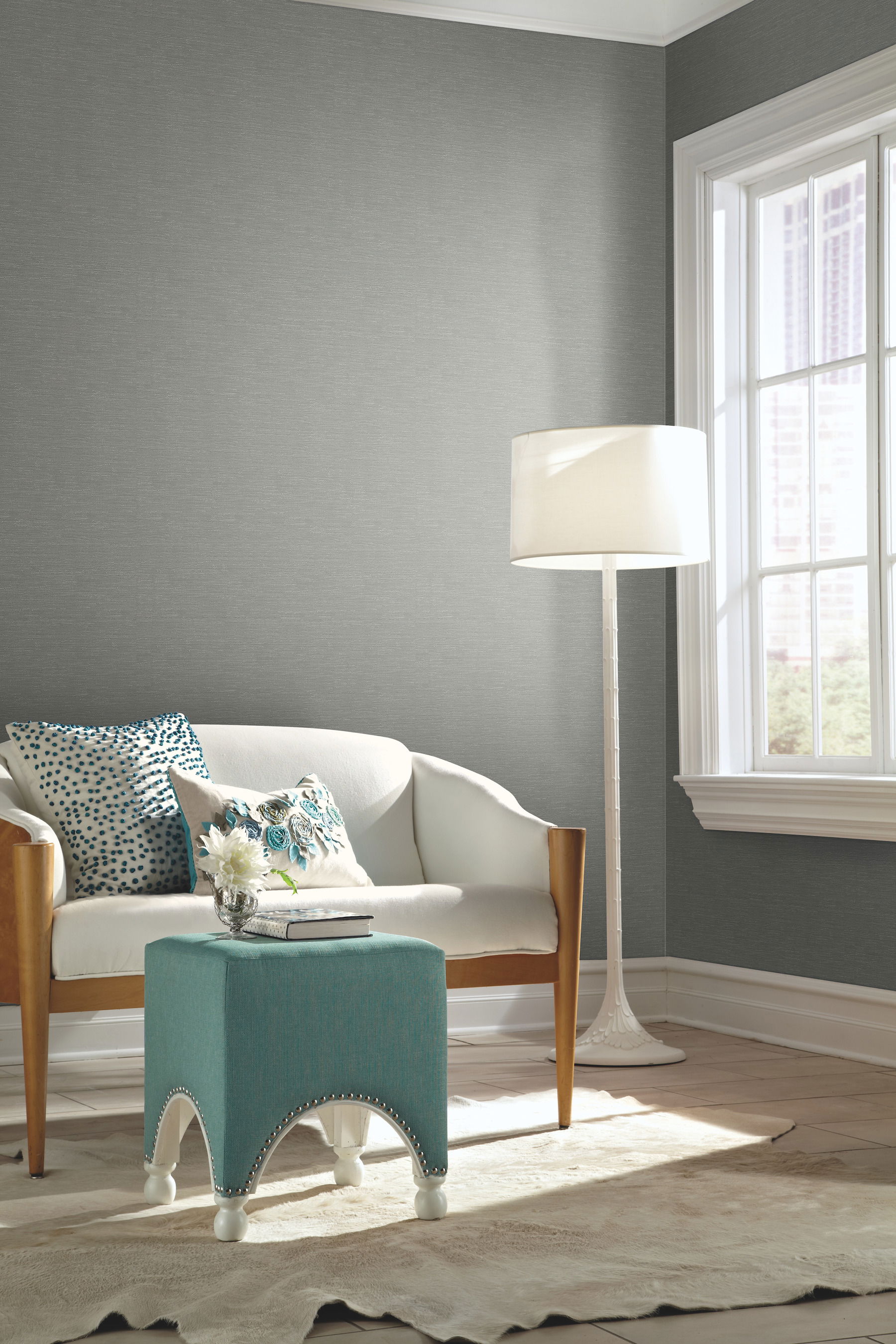 Essence Blue Metallic Wallpaper large image 