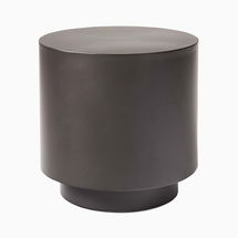 Online Designer Living Room Tucker 16" Drum Side Table, Dark Bronze