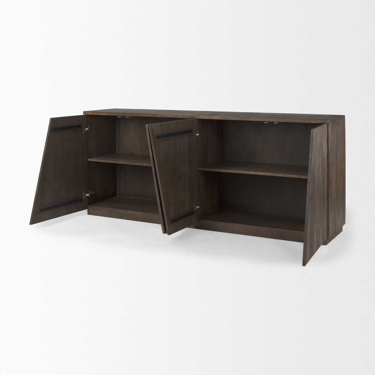 West  Wooden Angular Sideboard, Sideboards & Buffet by Mercana, 82" length x 18" width x 34" height View 8