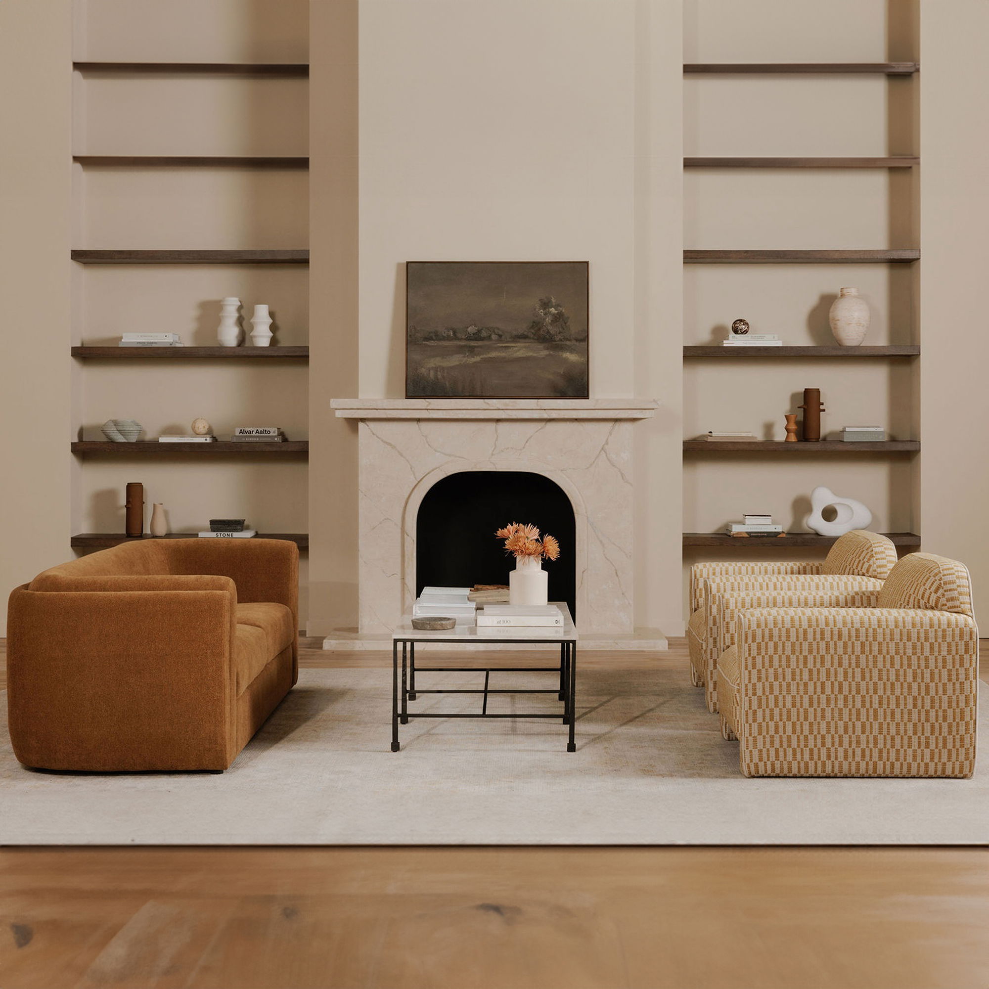 Leo Accent Chair Chartreuse, by Moe's Home, 34" width x 28.9" height x 32.7" depth View 10