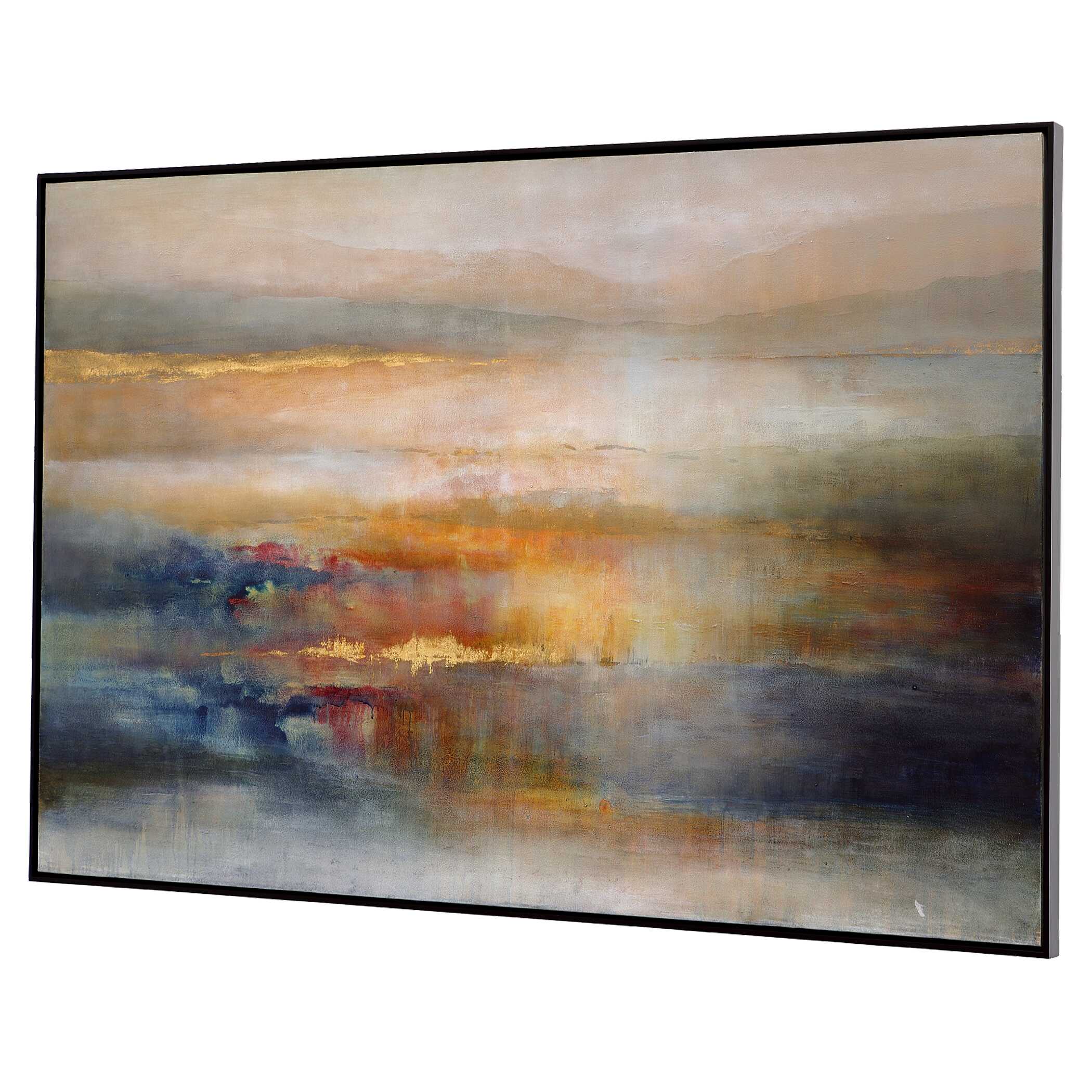 Seafaring Dusk Hand Painted Abstract Art, Painting by Uttermost, 61" width x 41" height x 1.7" depth View 5