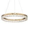 Segovia Round Crystal LED Chandelier, Ceiling Light by Uttermost, 3.75" height x 28" diameter thumbnail 5