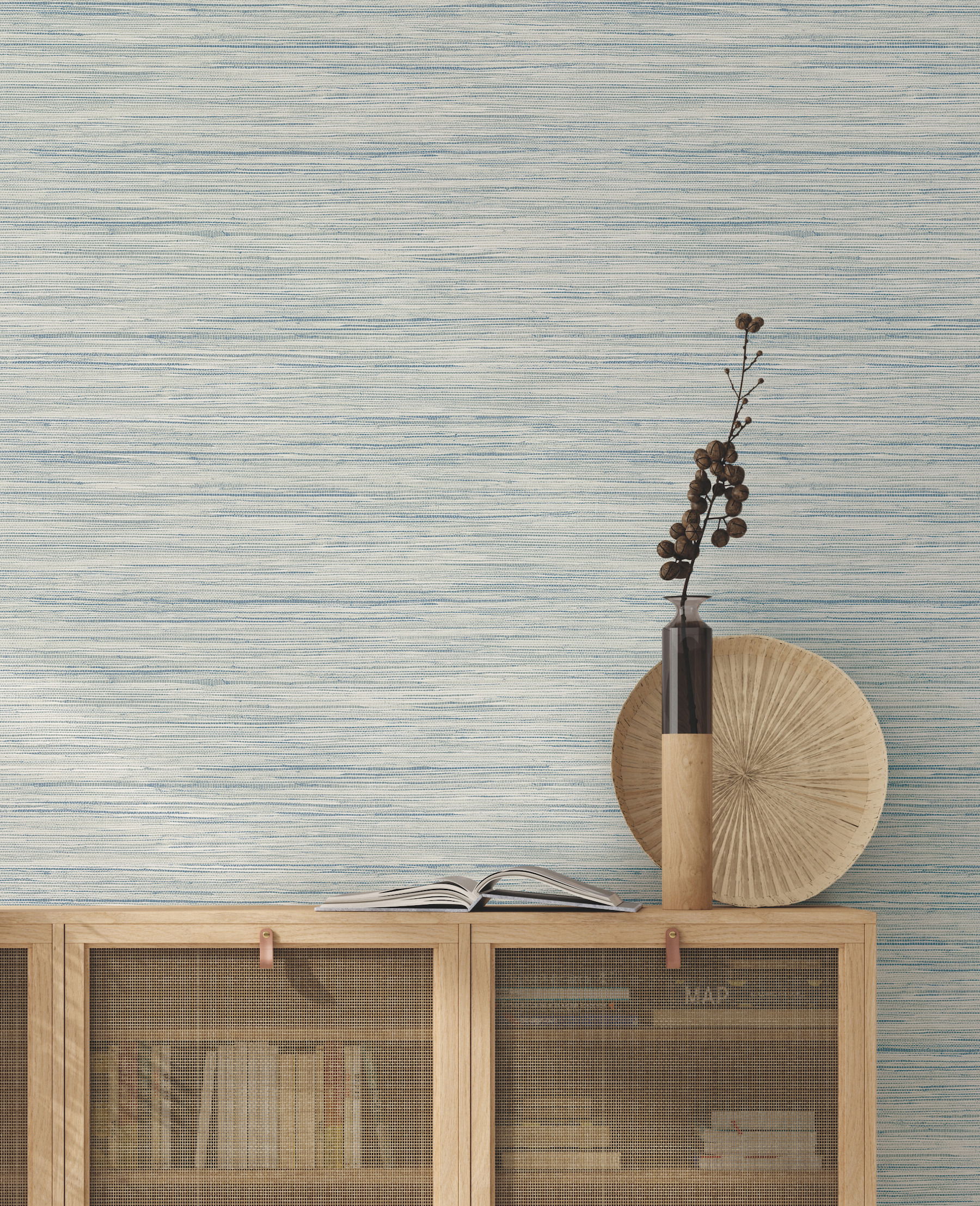 Bahiagrass Blue Wallpaper, by York Wall, 27' length x 2'3" width x 0.02" depth View 3