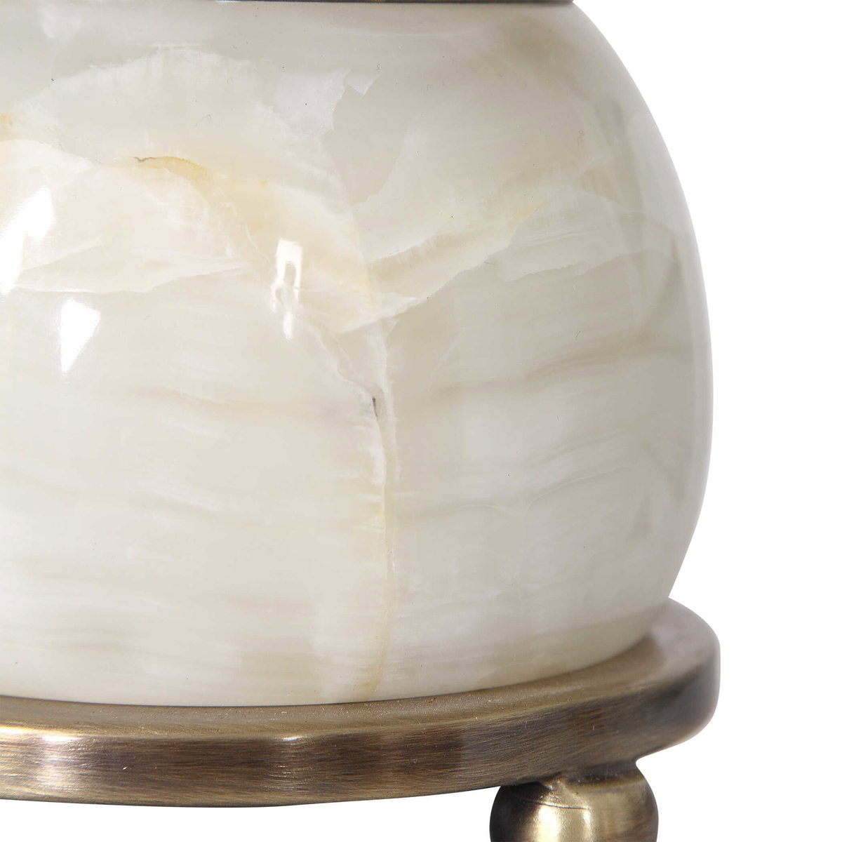 Natania Plated Brass Buffet Lamp, Table Lamp by Uttermost, 11" width x 35" height x 11" depth View 9