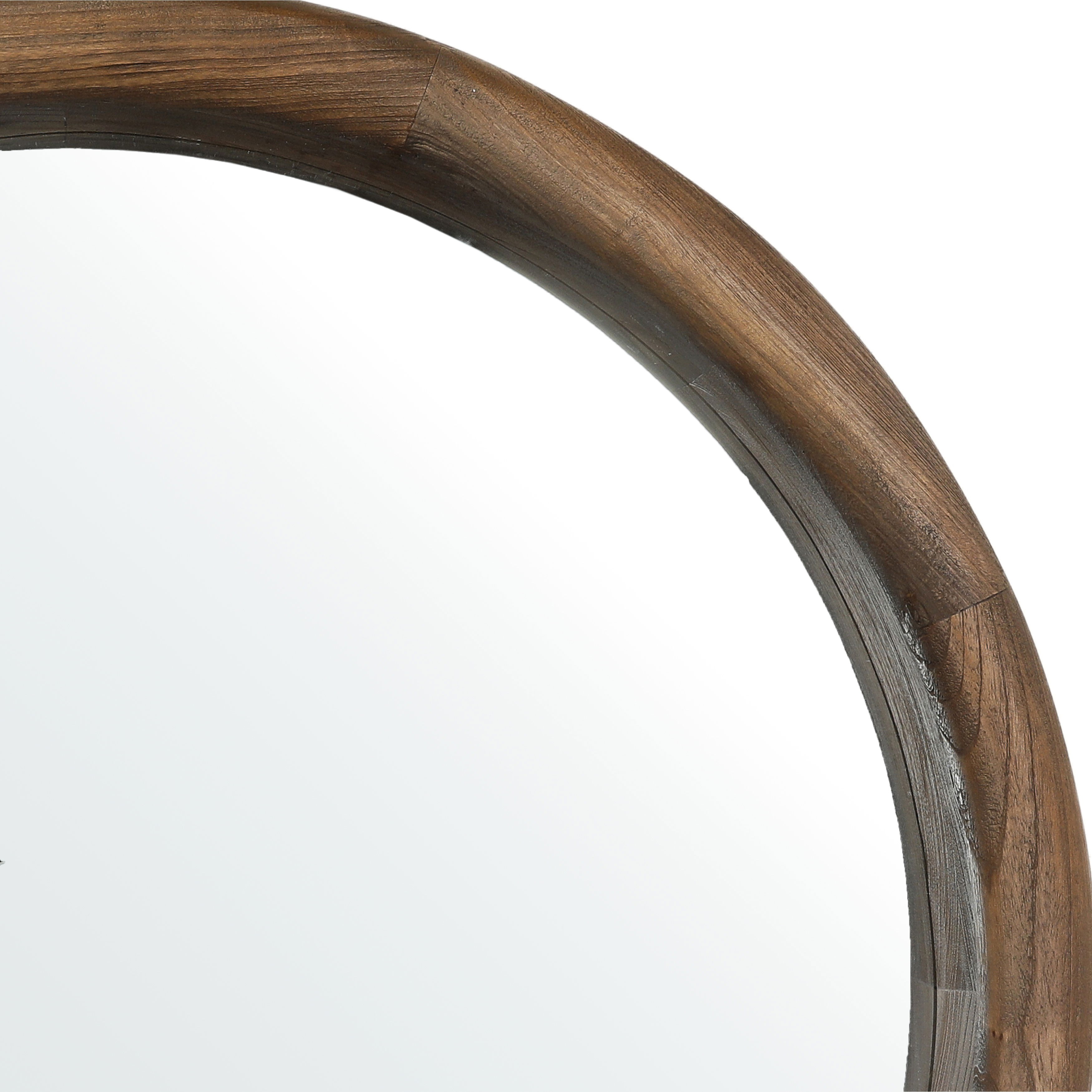 Vanessa Mirror Brown, by Dovetail, 53.7" width x 53.7" height x 53.7" diameter x 6" depth View 2
