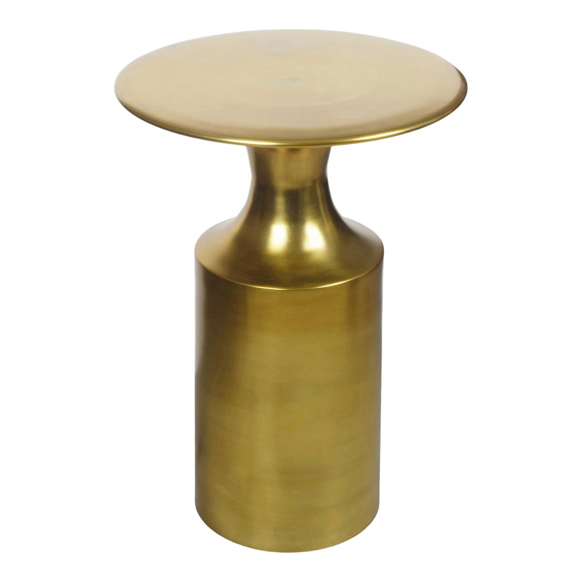 Rassa Accent Table Gold, Side & End Table by Moe's Home, 14.5" width x 21" height x 14.5" depth View 2