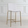 Ascend White Counter Stool, Furniture by Uttermost, 18.25" width x 38.75" height x 21.75" depth thumbnail 4