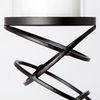 Omega II Medium Black Metal Stacked Ring Table Candle Holder thumbnail 4