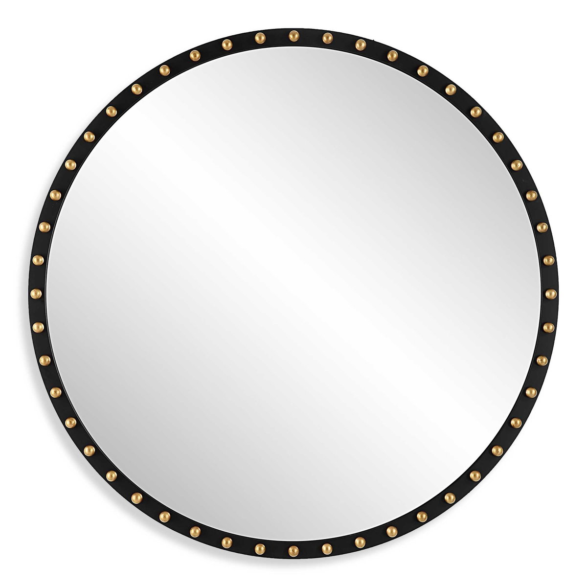 Sele Oversized Round Mirror, by Uttermost, 50.37" width x 50.37" height x 2.5" depth View 1