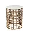 Lars Marble End Table, Side & End Table by Alder & Tweed, 18" width x 22" height x 18" depth thumbnail 2