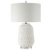 Caelina Textured White Table Lamp thumbnail 5