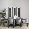 Cline   Gray Fabric with Black Wood Dining Chair, by Mercana, 20.87" length x 23.03" width x 31.89" height thumbnail 5