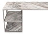 Open Desk With Shelves, Marble Top, by Sarreid, 62" length x 26" width x 29" height thumbnail 4
