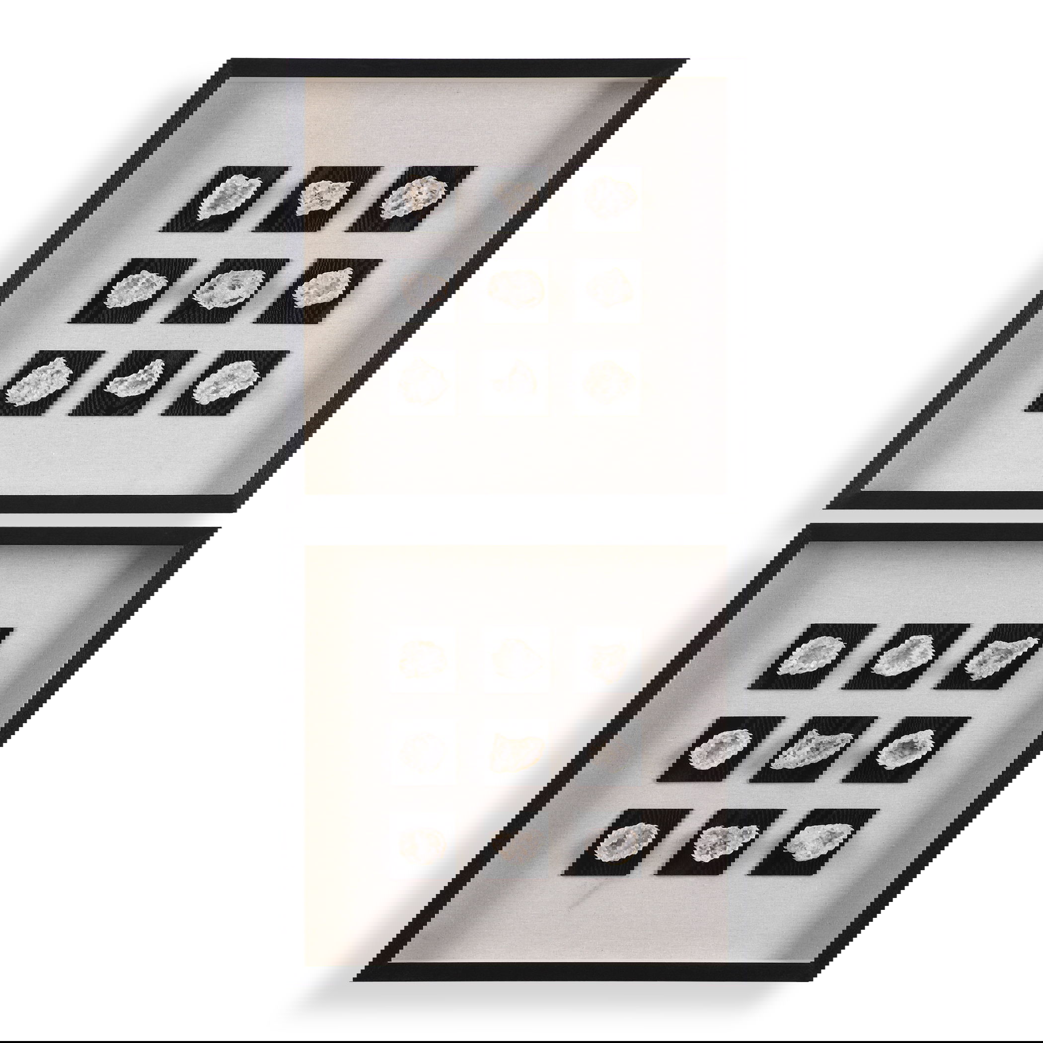 Geode Linen Shadow Box, Sculptural Wall Art by Uttermost, 21.62" width x 21.62" height x 2.37" depth View 5