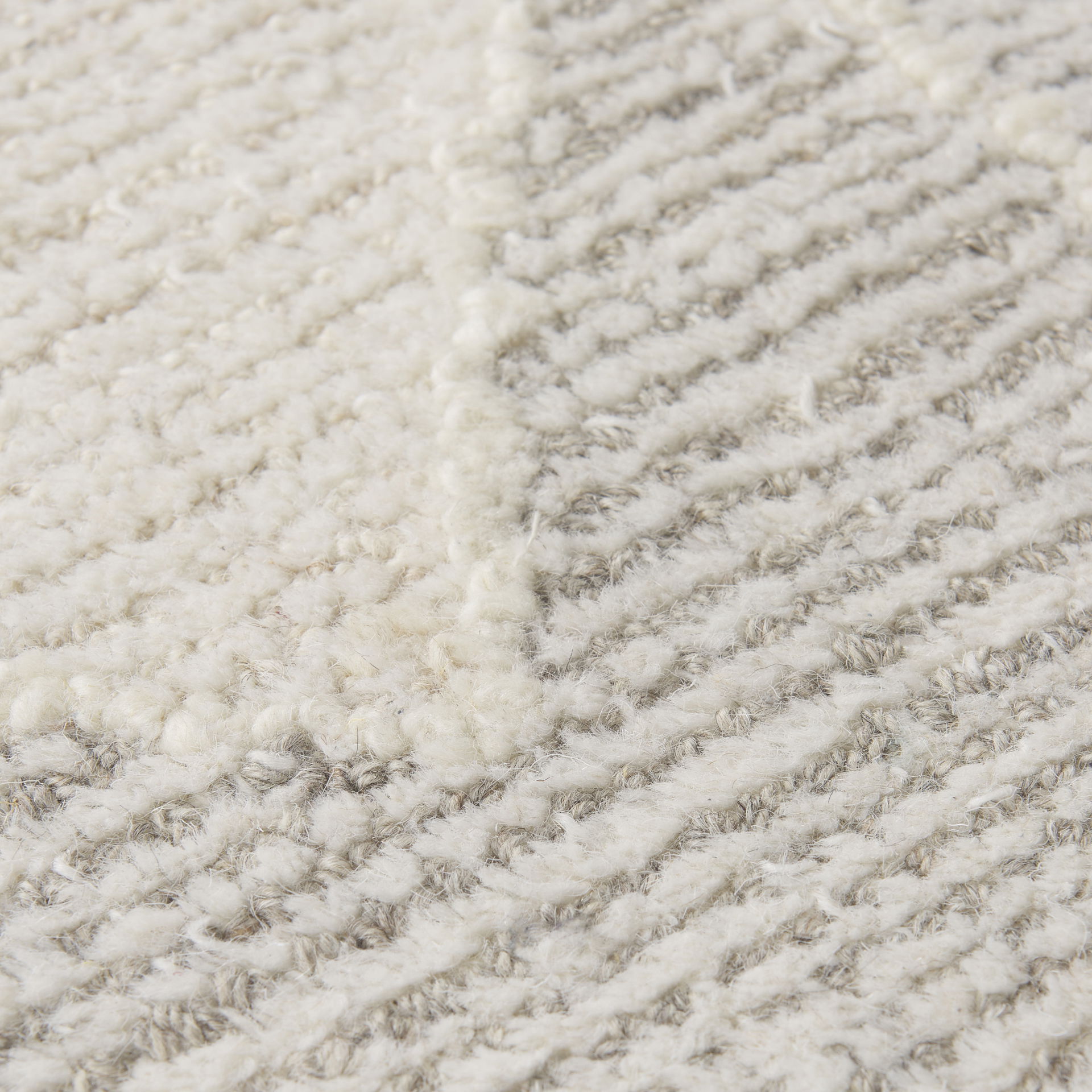 Kolt 9x12 Neutral Geometric Patterned Wool Area Rug large image 