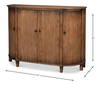Brooks Demilune  Brown, by Sarreid, 1'8" length x 5'3" width x 3'9" height thumbnail 13