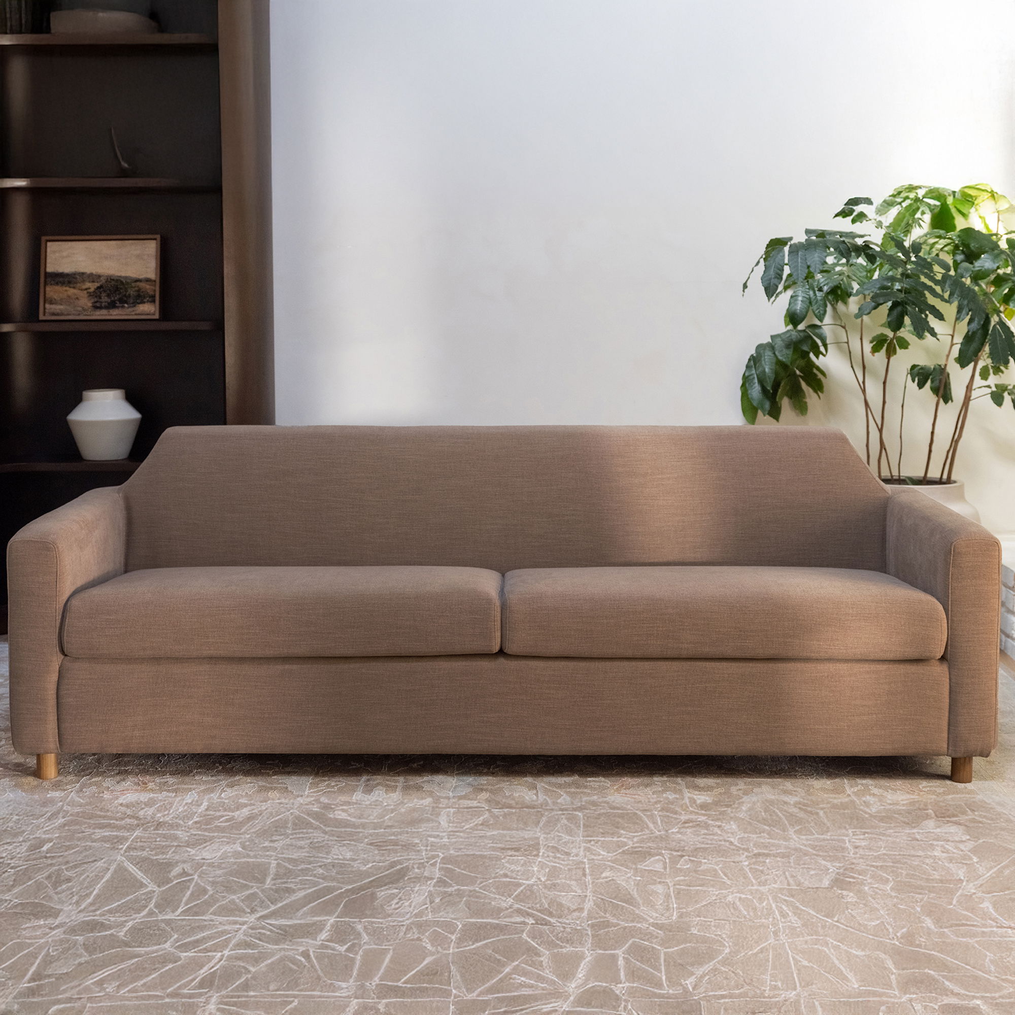 Finch Sofa Soft Brown, Sofas & Sectional by Moe's Home, 92" width x 31" height x 33" depth View 11