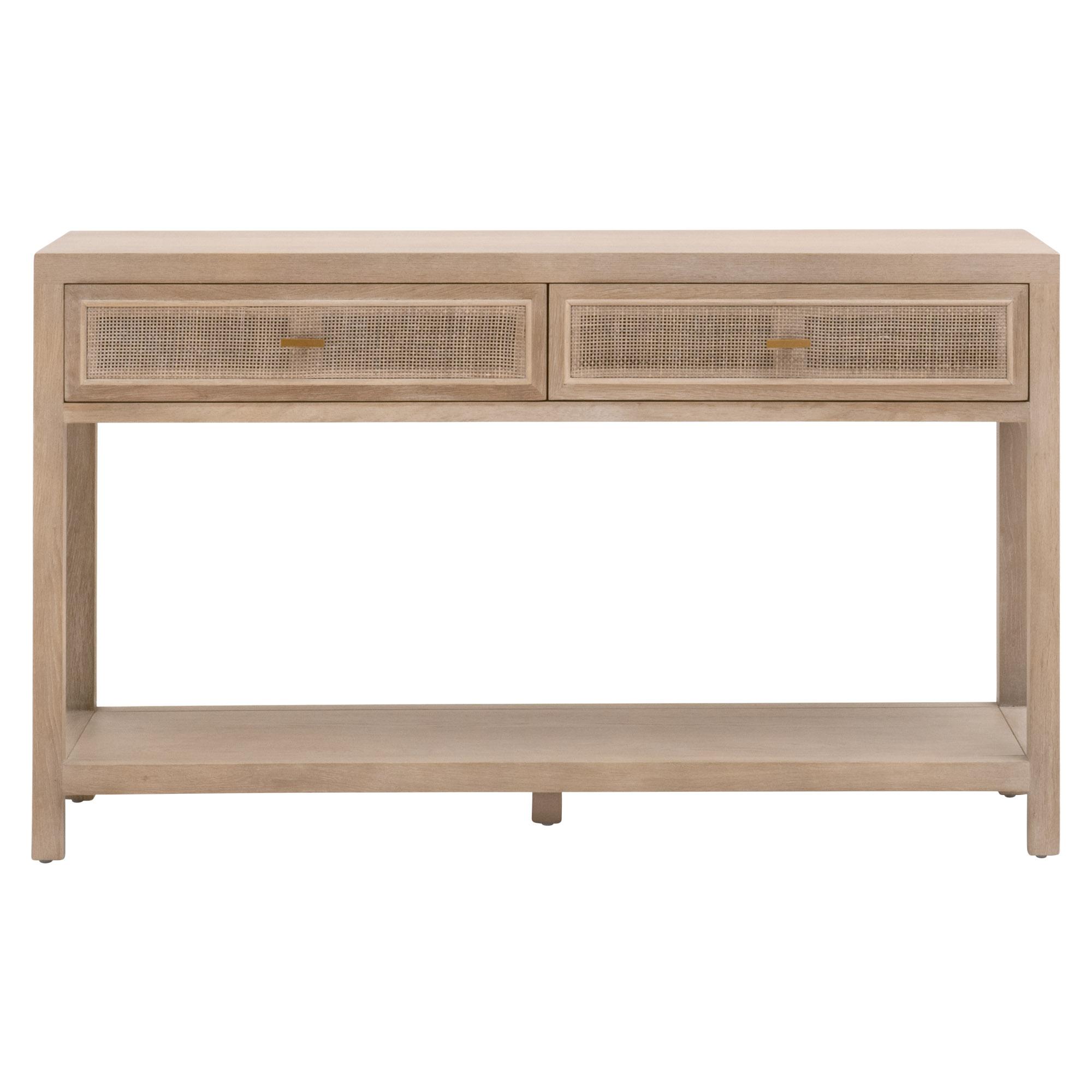 Cane 2-Drawer Entry Console, Console Table by Essentials for Living, 50.5" width x 30" height x 16" depth View 1