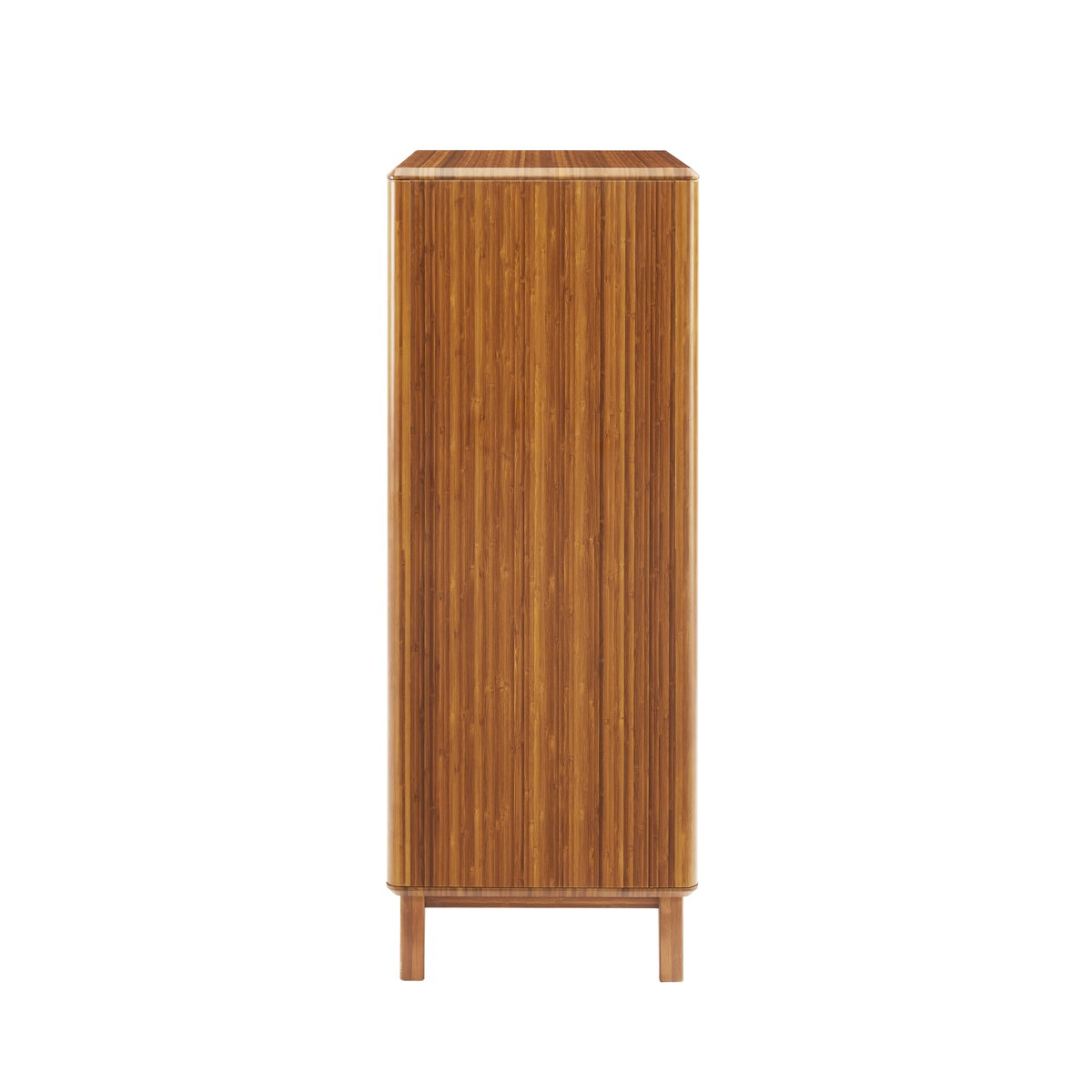 Currant Five Drawer High Chest, Amber, Dresser by Greenington, 19" length x 32" width x 52" height View 4