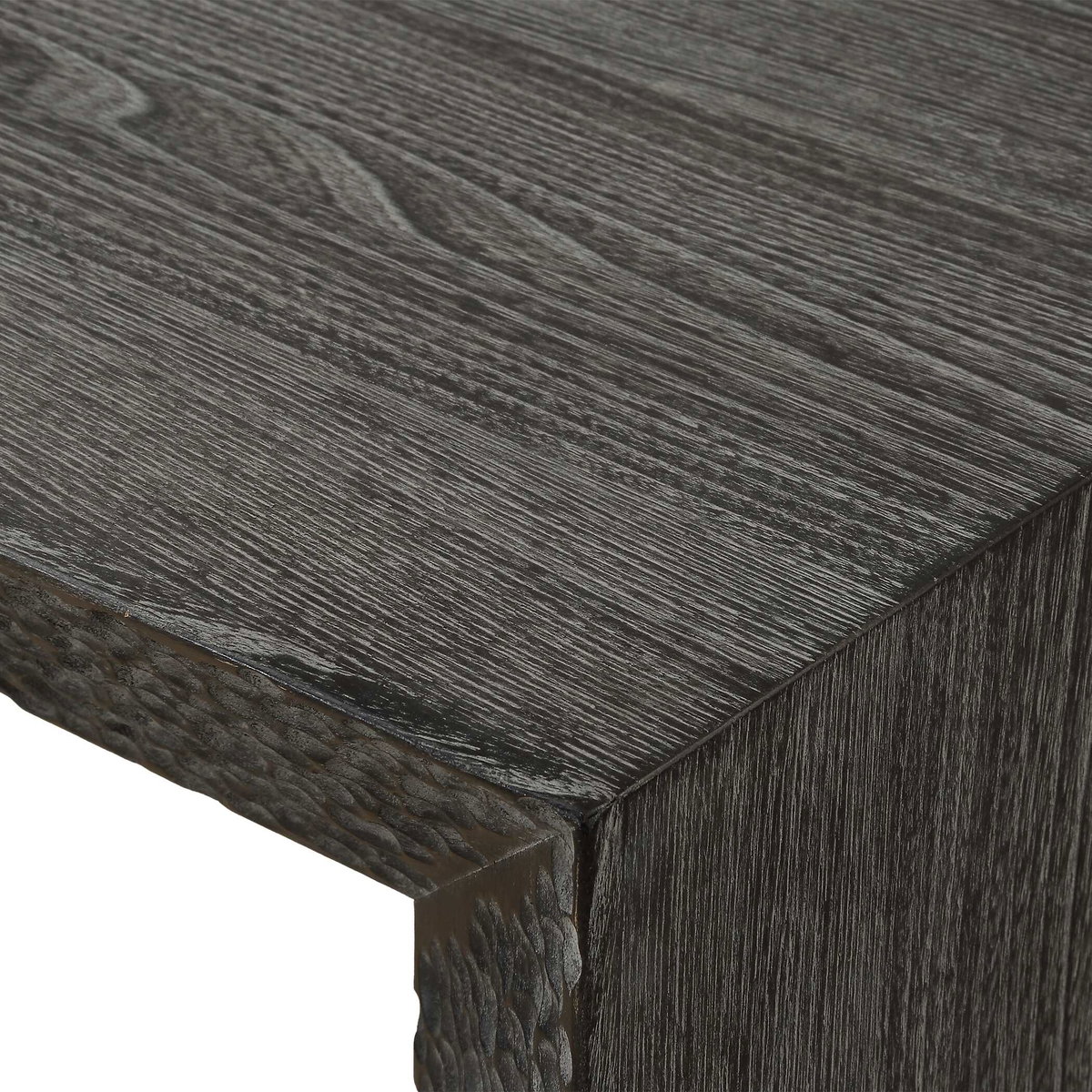 Thoreau Ebony Console Table, by Uttermost, 61.8" width x 32" height x 14" depth View 7