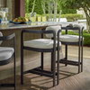 Kalmar Outdoor Counter Stool, Outdoor Stool by Uttermost, 1'9" width x 3'0.2" height x 1'8" depth thumbnail 2