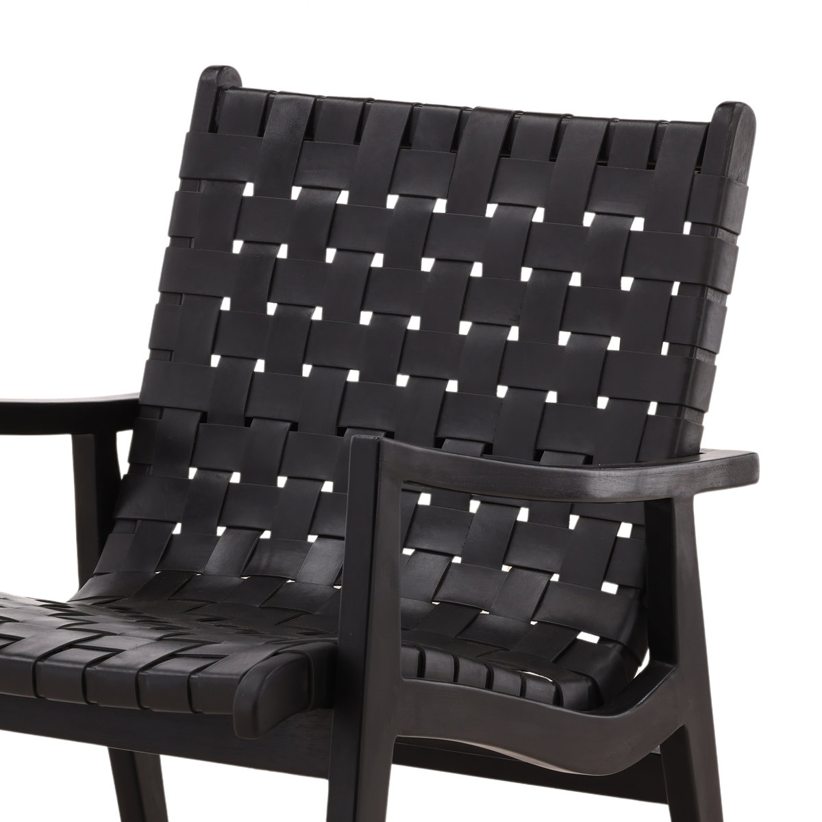 Luisa Occasional Chair Black, Accent Chair by Dovetail, 26.26" width x 33.5" height x 27.4" depth View 5