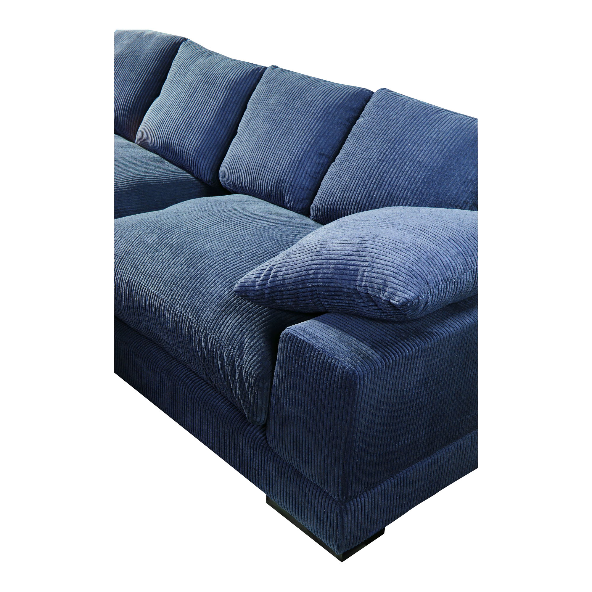 Plunge Sectional Navy, Sectional Sofa by Moe's Home, 106" width x 34" height x 46" depth View 4