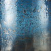 Caspian I Tall Blue Glass Antiqued Brass Bottom Vase thumbnail 5