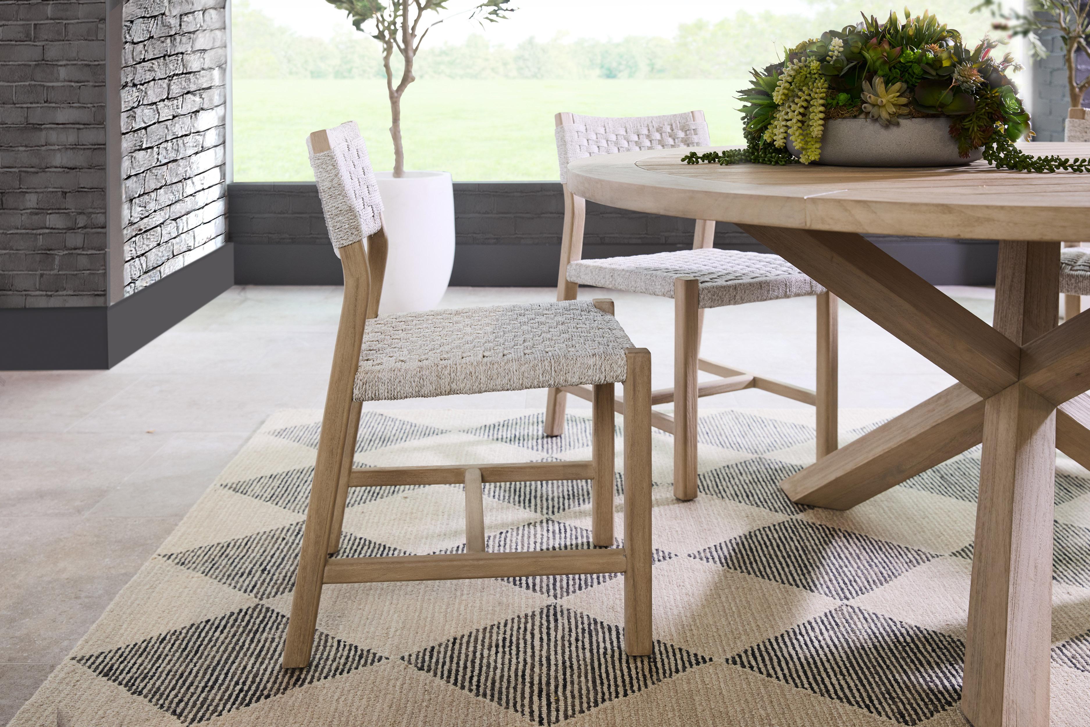 Boca Outdoor 63' Round Dining Table, by Essentials for Living, 63" width x 29.5" height x 63" depth View 11