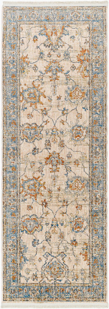Chicago Machine Woven Rug, by Surya, 8'0.06" length x 2'9.86" width