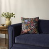 Rifle Paper Co. x Loloi Burgundy Blossom Pillow, Decorative Pillow, 20" length x 20" width thumbnail 2