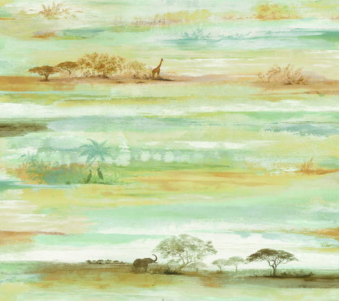 Savanna Sunset Beige Peel & Stick Wallpaper