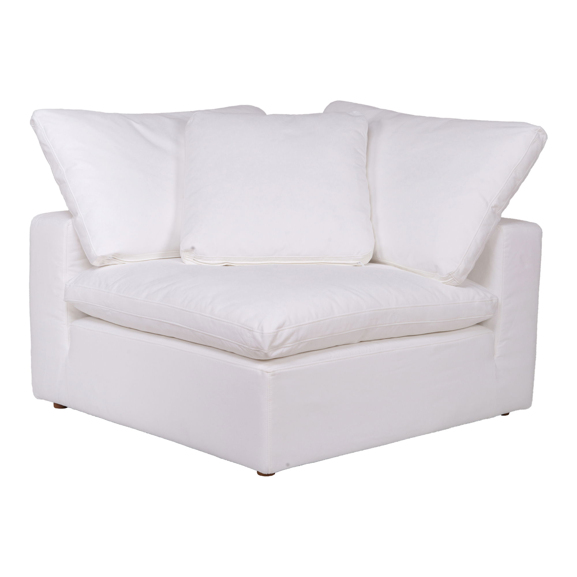 Clay Corner Chair Cream White large image 