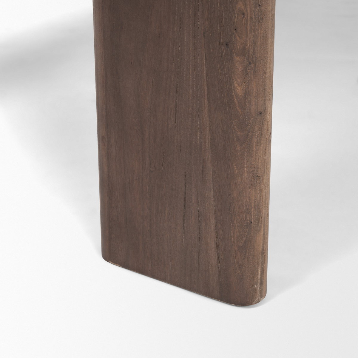 Sohan 91'L x 38'W Oval Dining Table | Dark Brown Wood | Seats 8, by Mercana, 91" length x 38" width x 30" height View 10