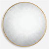 Junius Round Gold Mirror, by Uttermost, 3'7" width x 3'7" height x 1.25" depth thumbnail 1