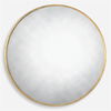 Junius Round Gold Mirror, by Uttermost, 43" width x 43" height x 1.25" depth thumbnail 1