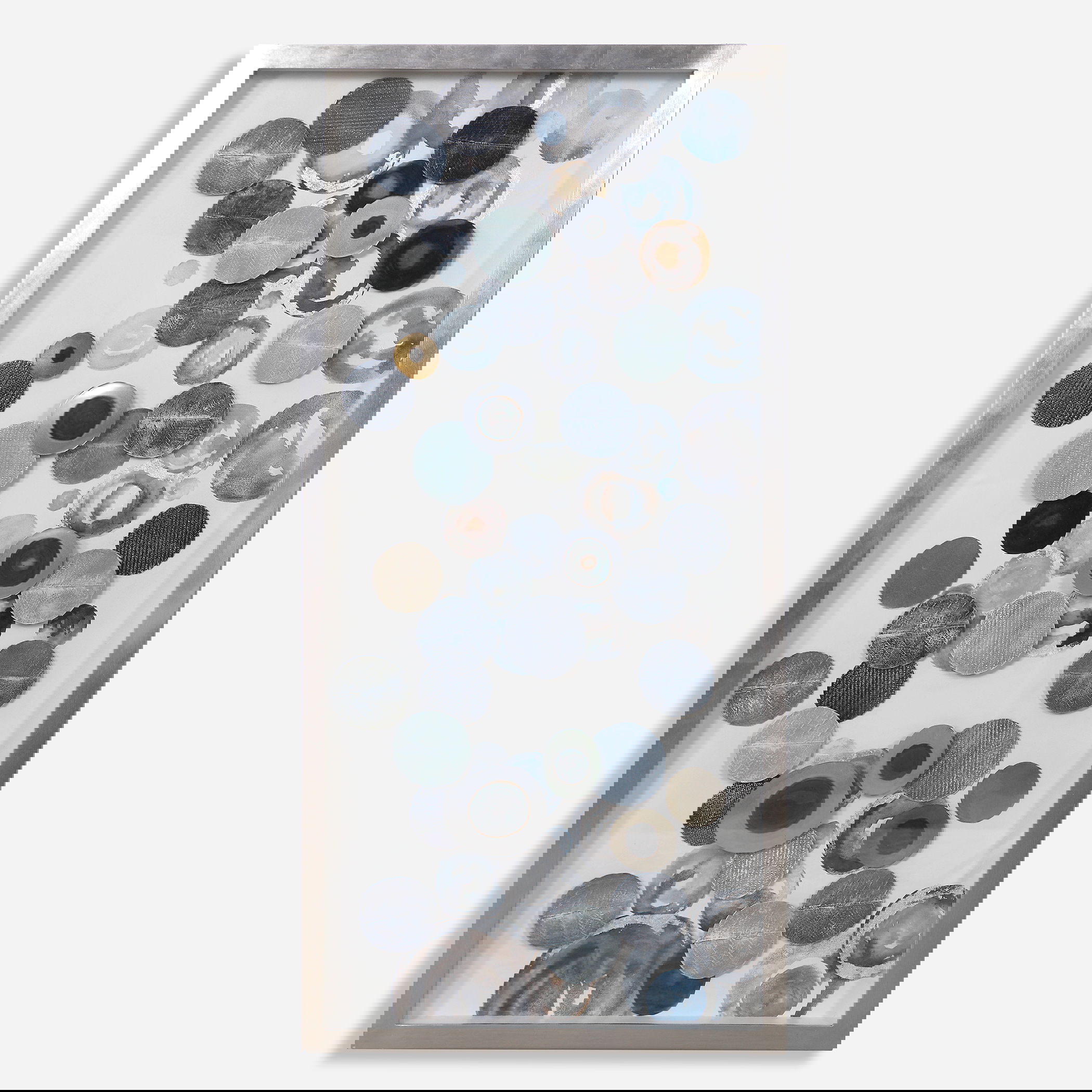 Kella Modern Shadow Box, Sculptural Wall Art by Uttermost, 58.5" width x 28.5" height x 2.2" depth View 1