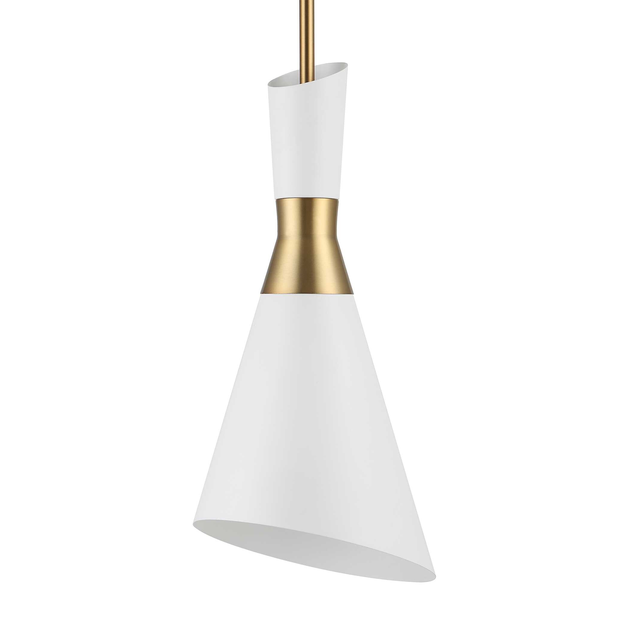 Eames 1 Light Modern Mini Pendant, Ceiling Light by Uttermost, 8" width x 18.5" height x 8" diameter x 8" depth View 3