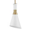 Eames 1 Light Modern Mini Pendant, Mini Light Pendant by Uttermost, 8" width x 18.5" height x 8" diameter x 8" depth thumbnail 3