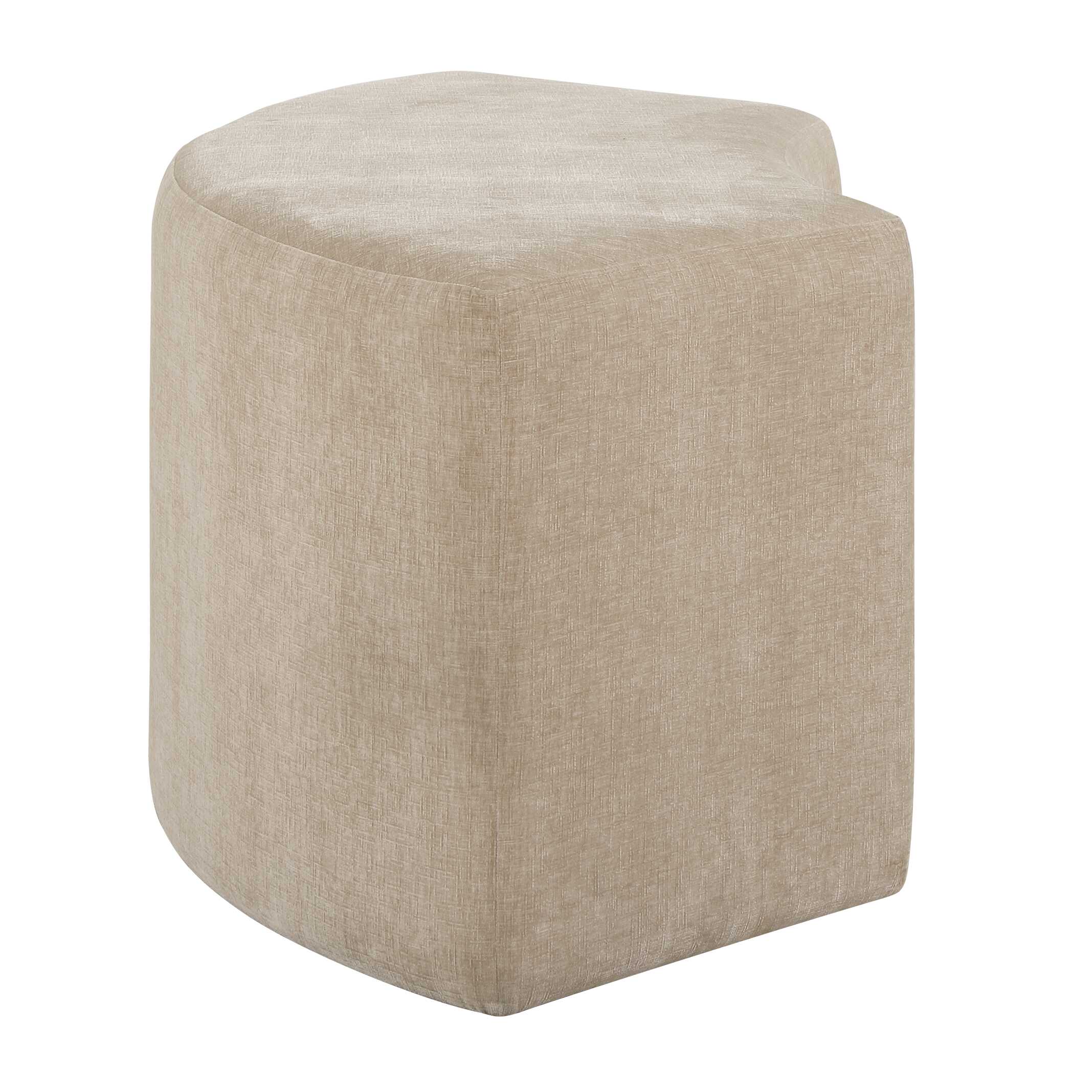 Khai Rounded Plush Dining Bench, Furniture by Uttermost, 44.5" width x 20" height x 19" depth View 7