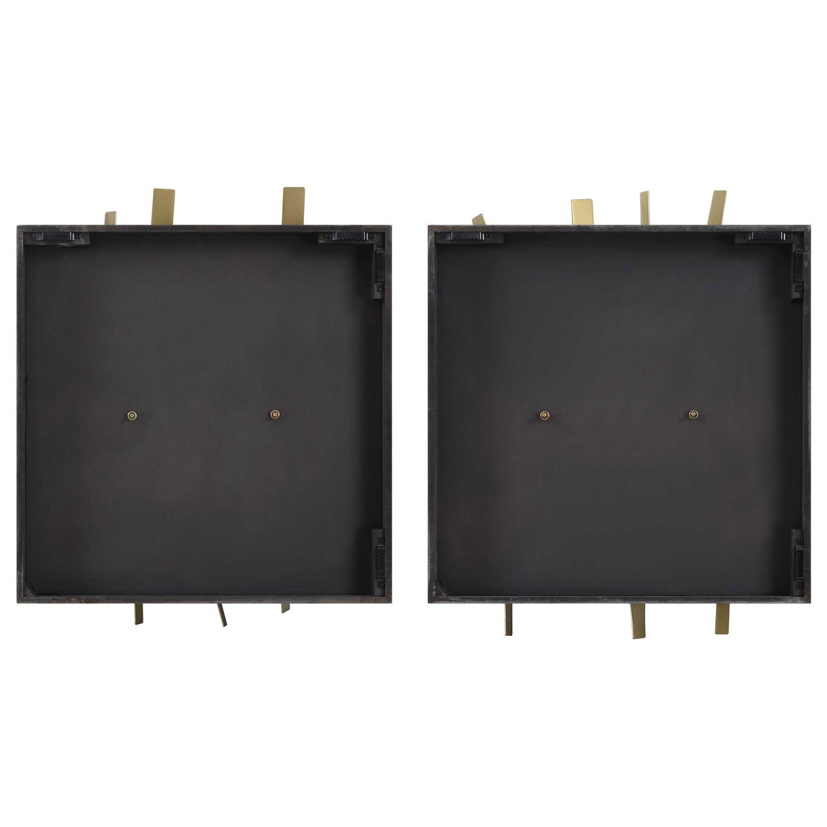 Crosshatch Metal Wall Decor Set/2, Art by Uttermost, 19.75" width x 24" height x 3.75" depth View 8